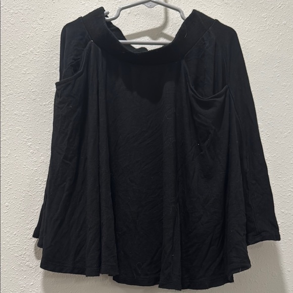 SO Black Ruched Skater Mini Skirt - Picture 3 of 3